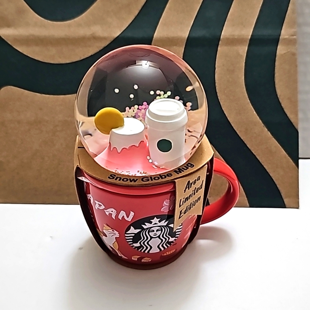 Starbucks Japan Collectible Snow Globe & Mug/CupTOKYO 89ml Limited Editi…